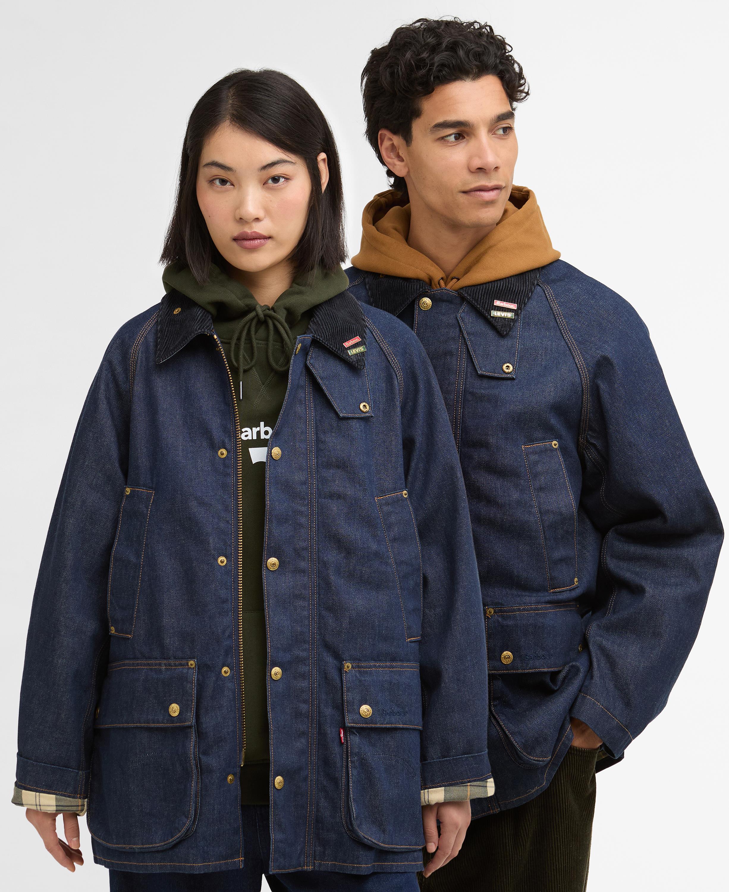 ジャケット・アウター Barbour x Levi's OS Bedale Denim Jacket barbour-x-levis-os-bedale-