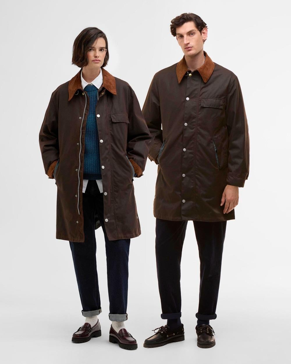 Barbour x Paul Smith Beeston Yağlı Ceket RU71 Rustıc