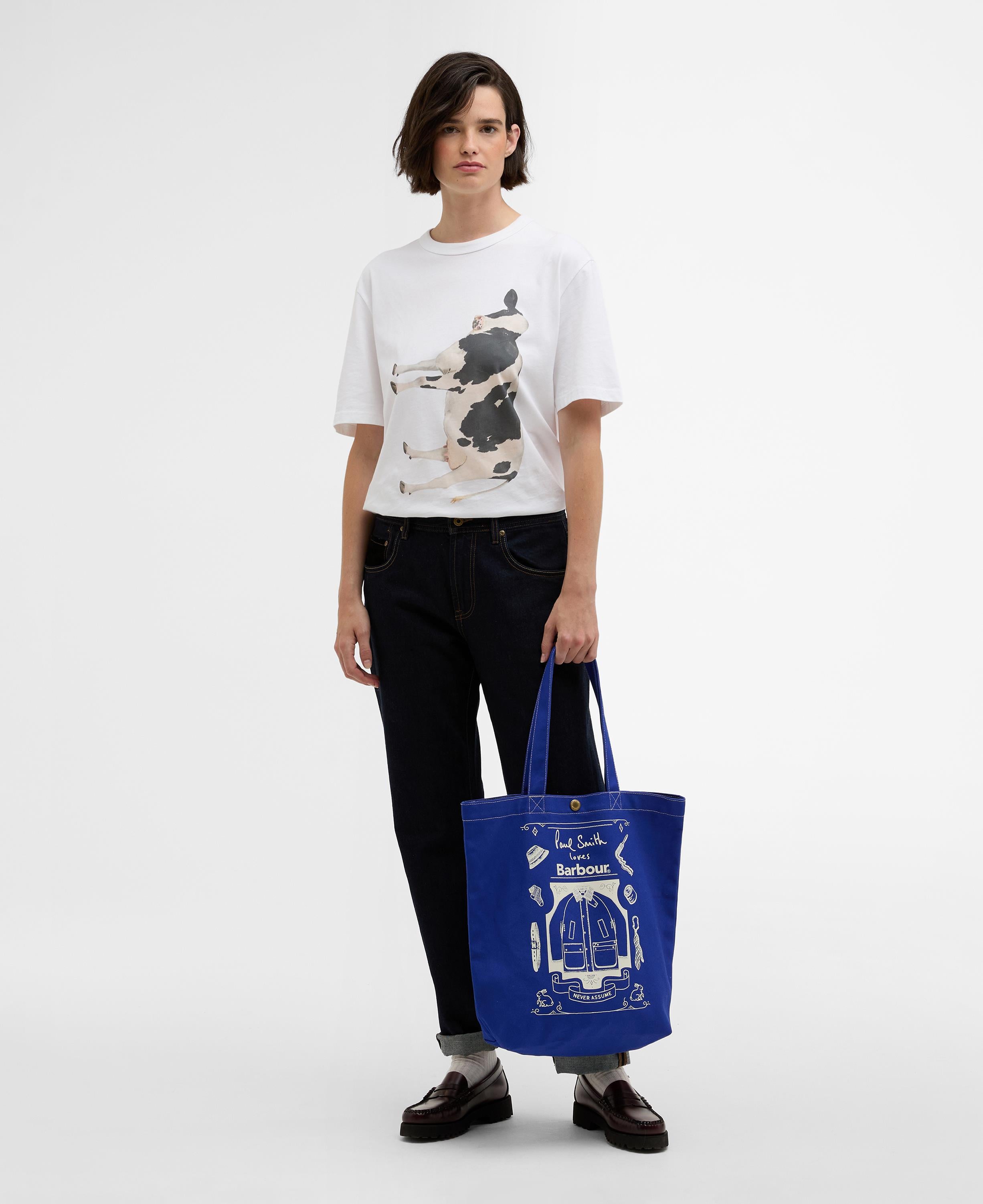 Barbour Paul Smith コラボ ベスト 36サイズ Barbour x Paul Smith Best In Show Tote Çanta BL11 Blue