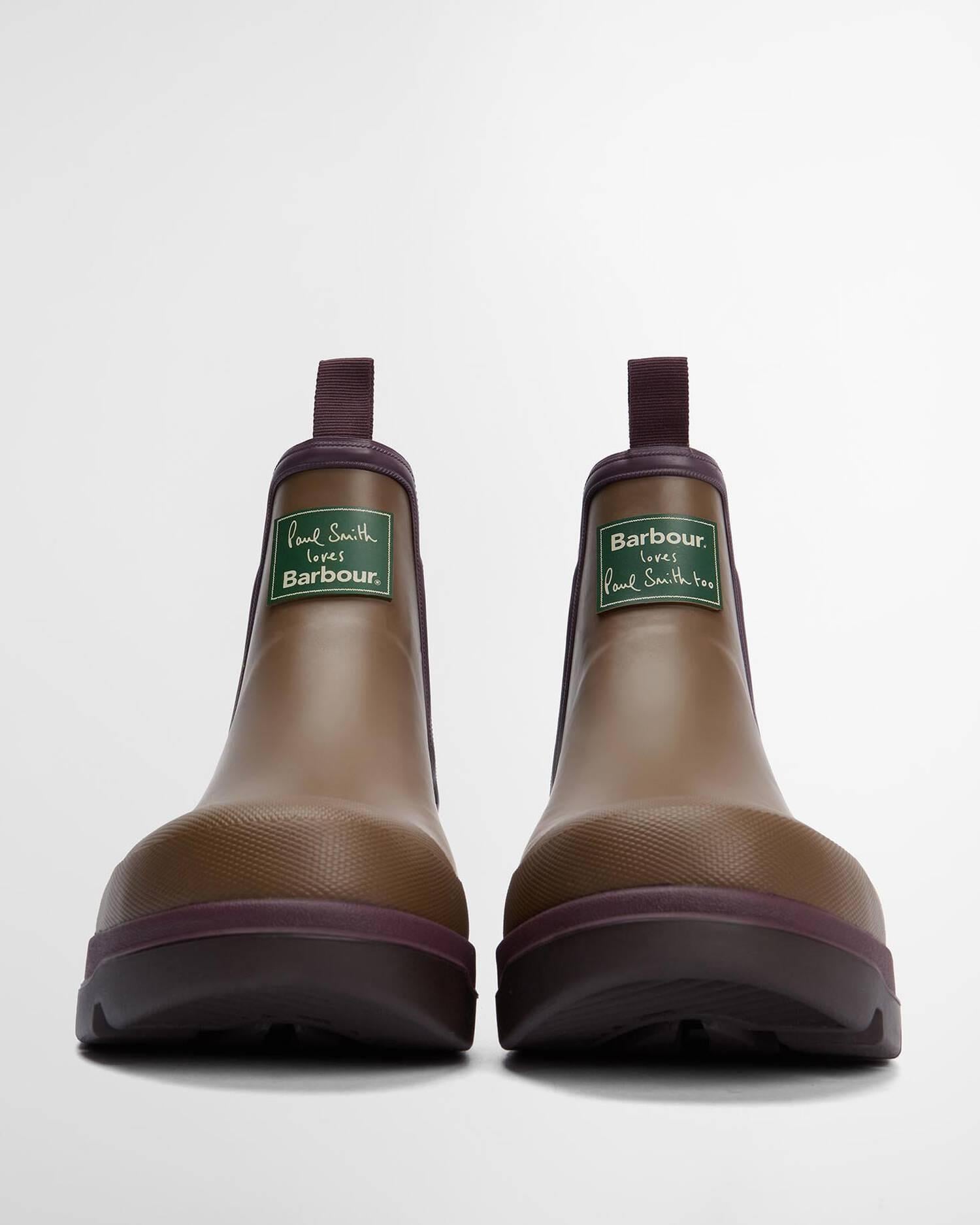 Barbour x Paul Smith Chelsea Welly Bot TA51 Tan