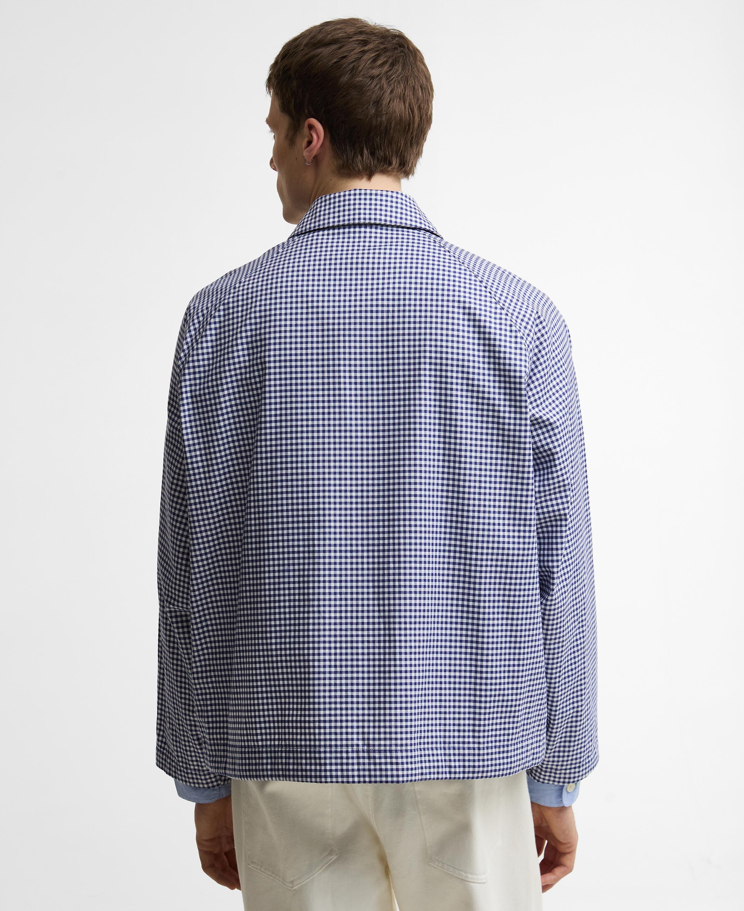 Barbour x Paul Smith Transport Shirt Casual Ceket NY71 Navy-White