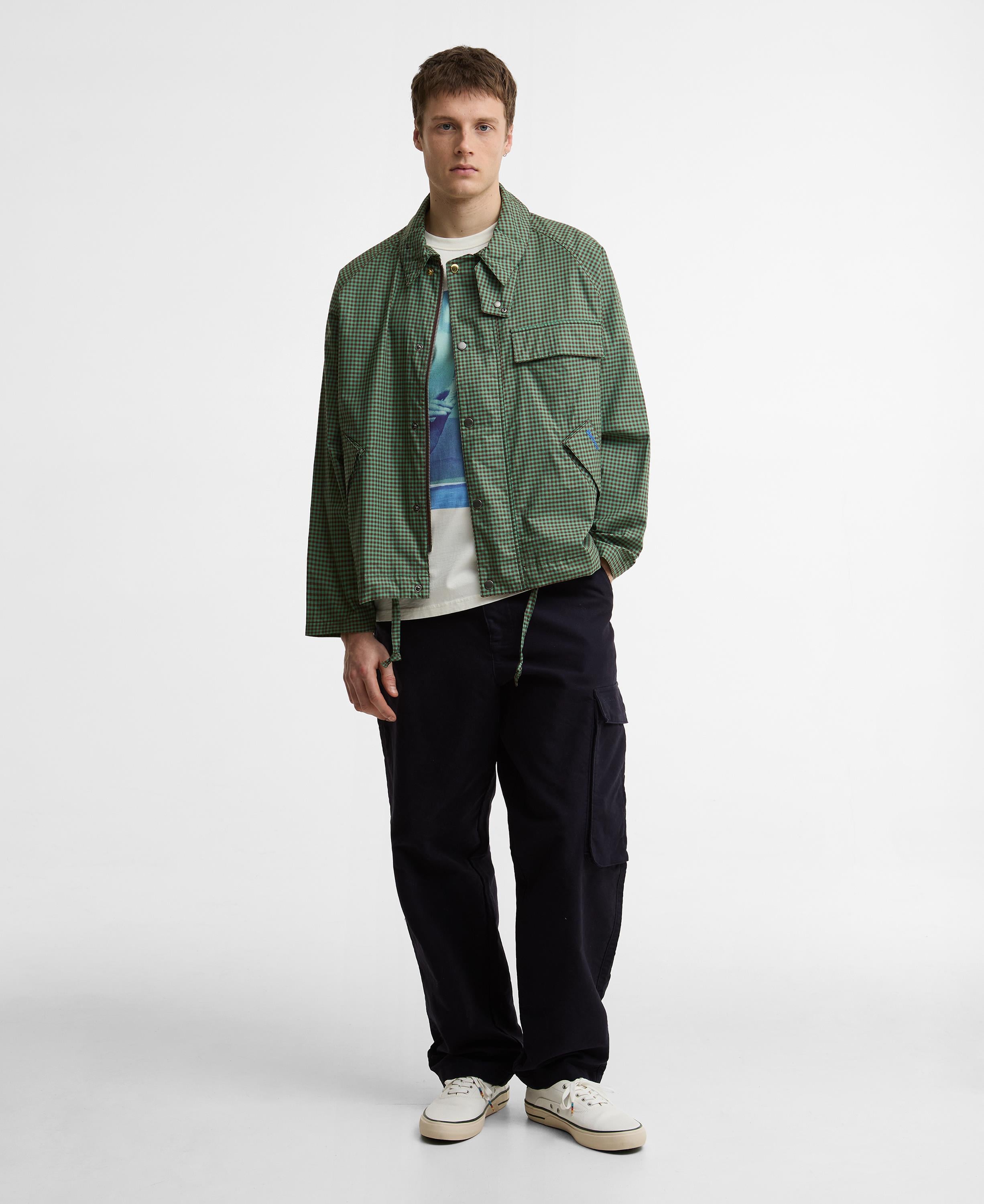 Barbour x Paul Smith Transport Shirt Casual Ceket GN52 Green-Brown