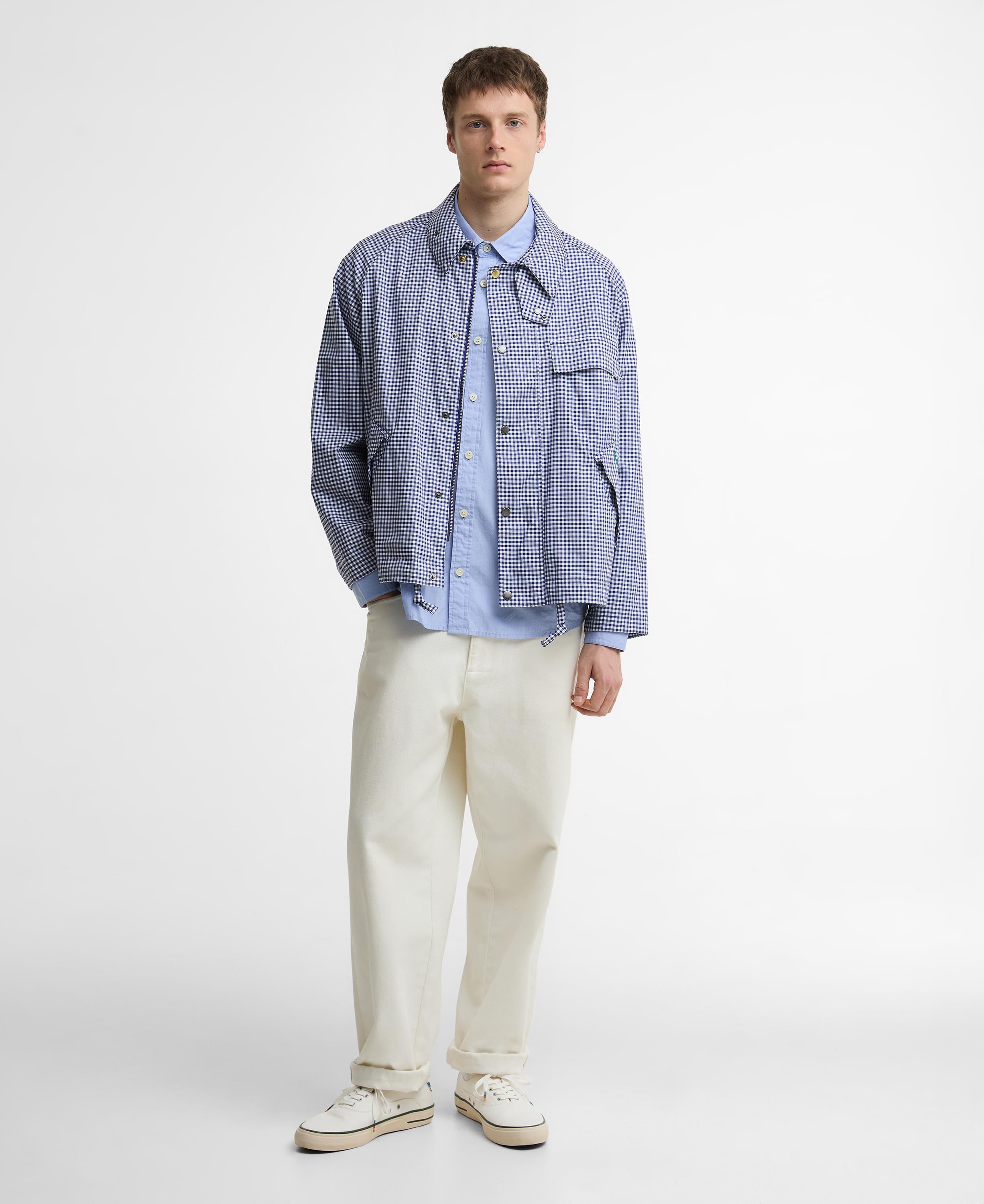 Barbour x Paul Smith Transport Shirt Casual Ceket NY71 Navy-White