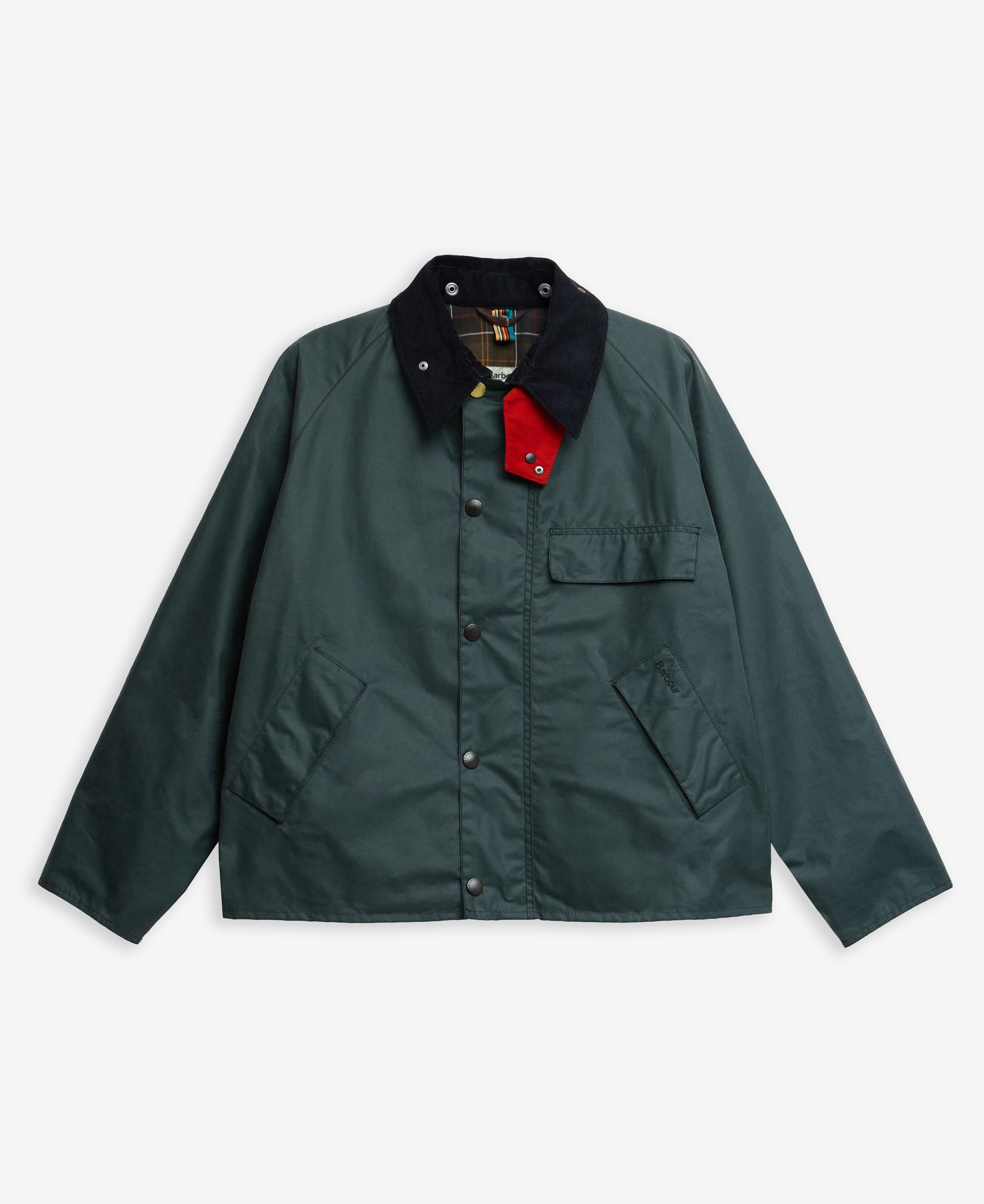 Barbour x Paul Smith Transport Yağlı Ceket GY91 Dark Slate