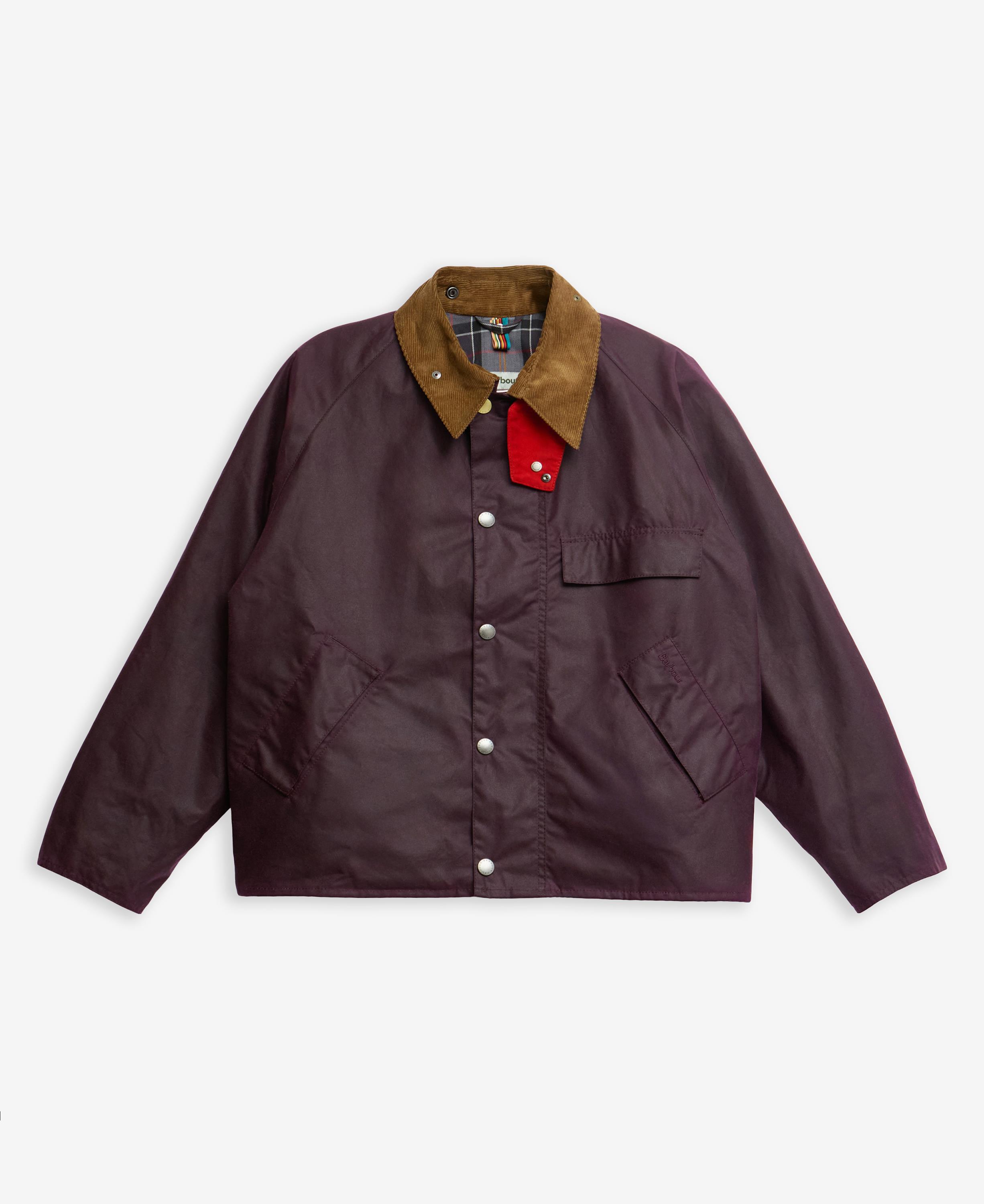 Barbour x Paul Smith Transport Yağlı Ceket PU71 Grape