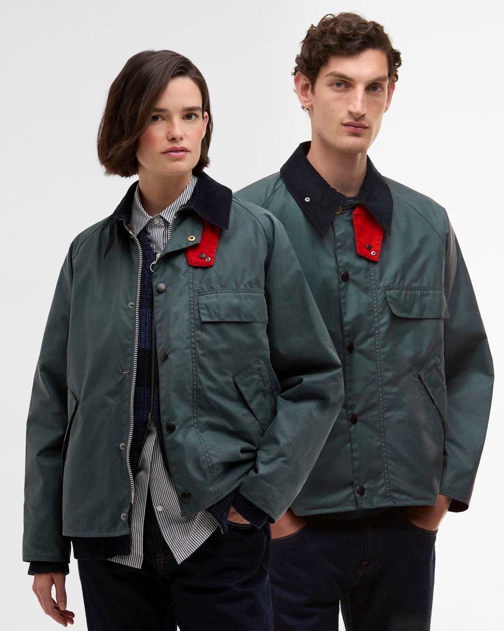 Paul Smith × Barbour Transport Barbour x Paul Smith Transport Yağlı Ceket GY91 Dark Slate