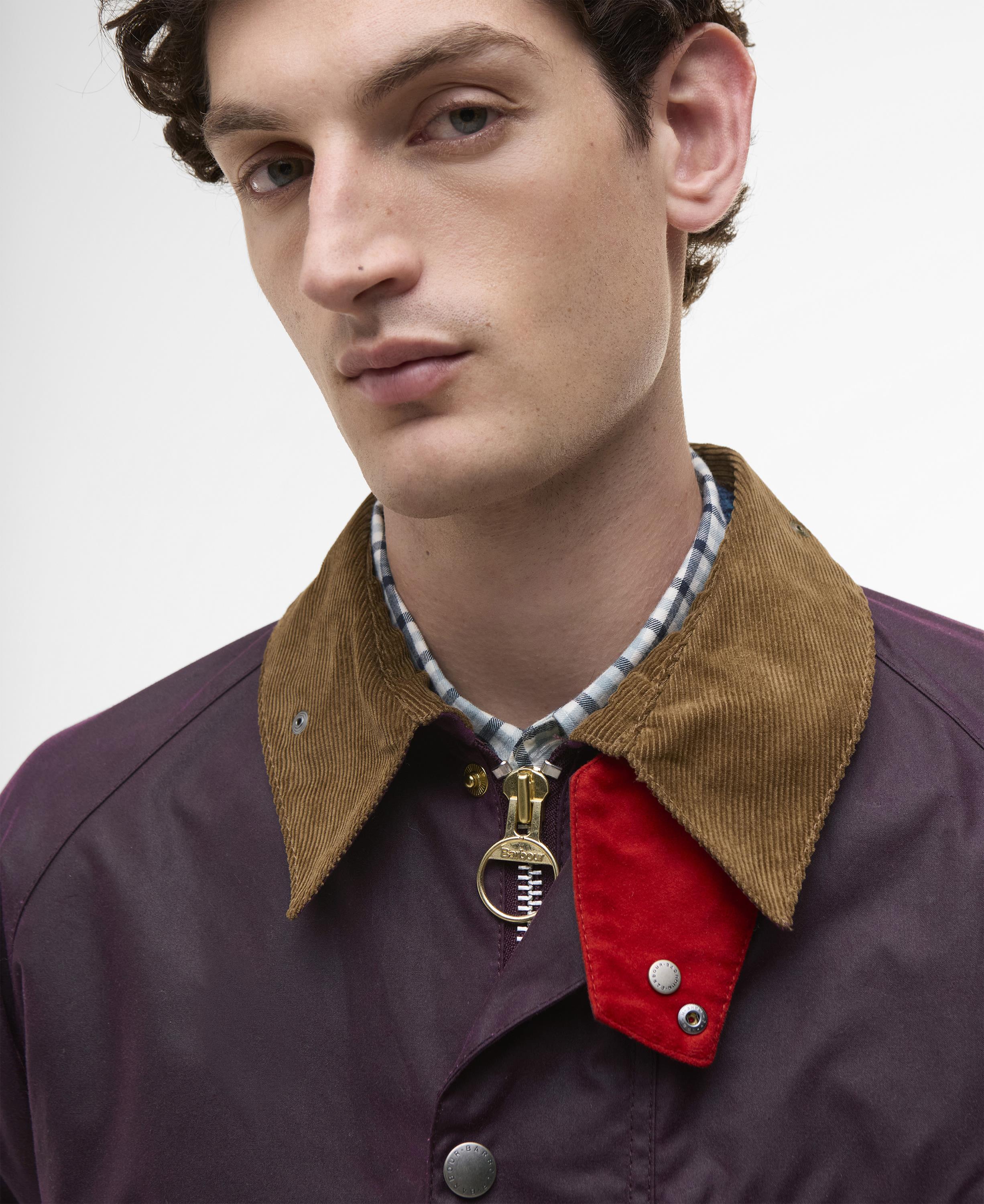 Barbour x Paul Smith Transport Yağlı Ceket PU71 Grape