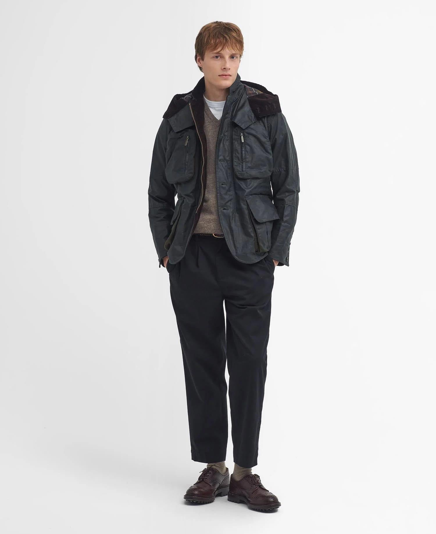 Barbour x TO KI TO Outland Yağlı Ceket SG91 Sage Barbour x TO KI TO Outland Yağlı Ceket SG91 Sage