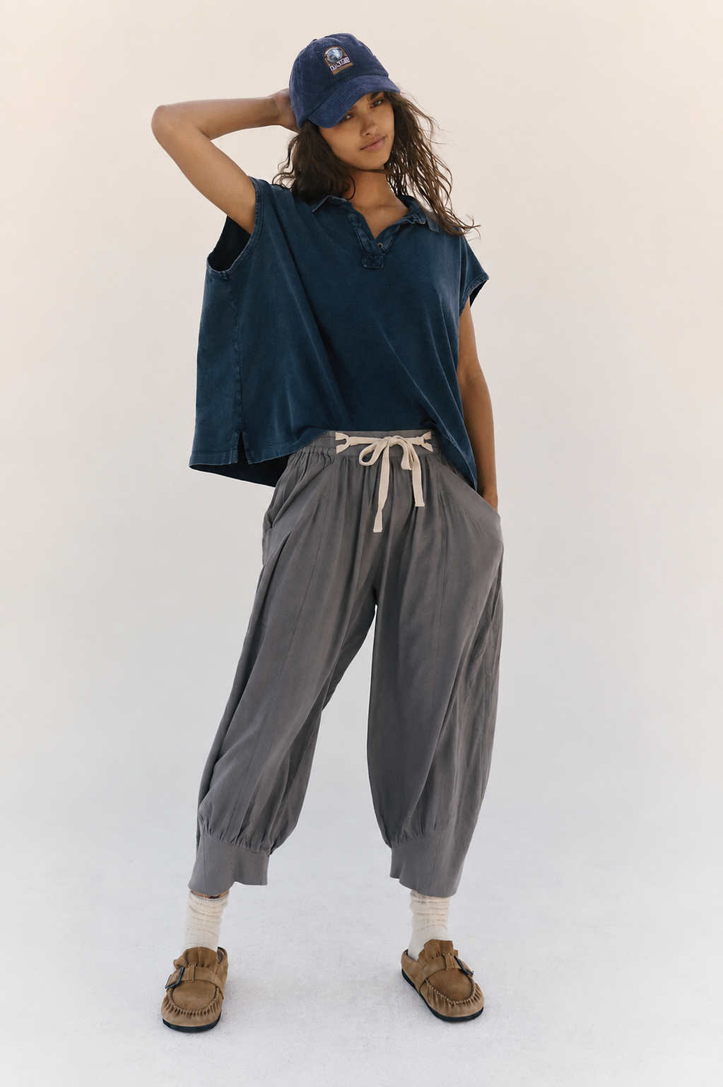 Antrasit Renk Palmer Model İthal Pantolon