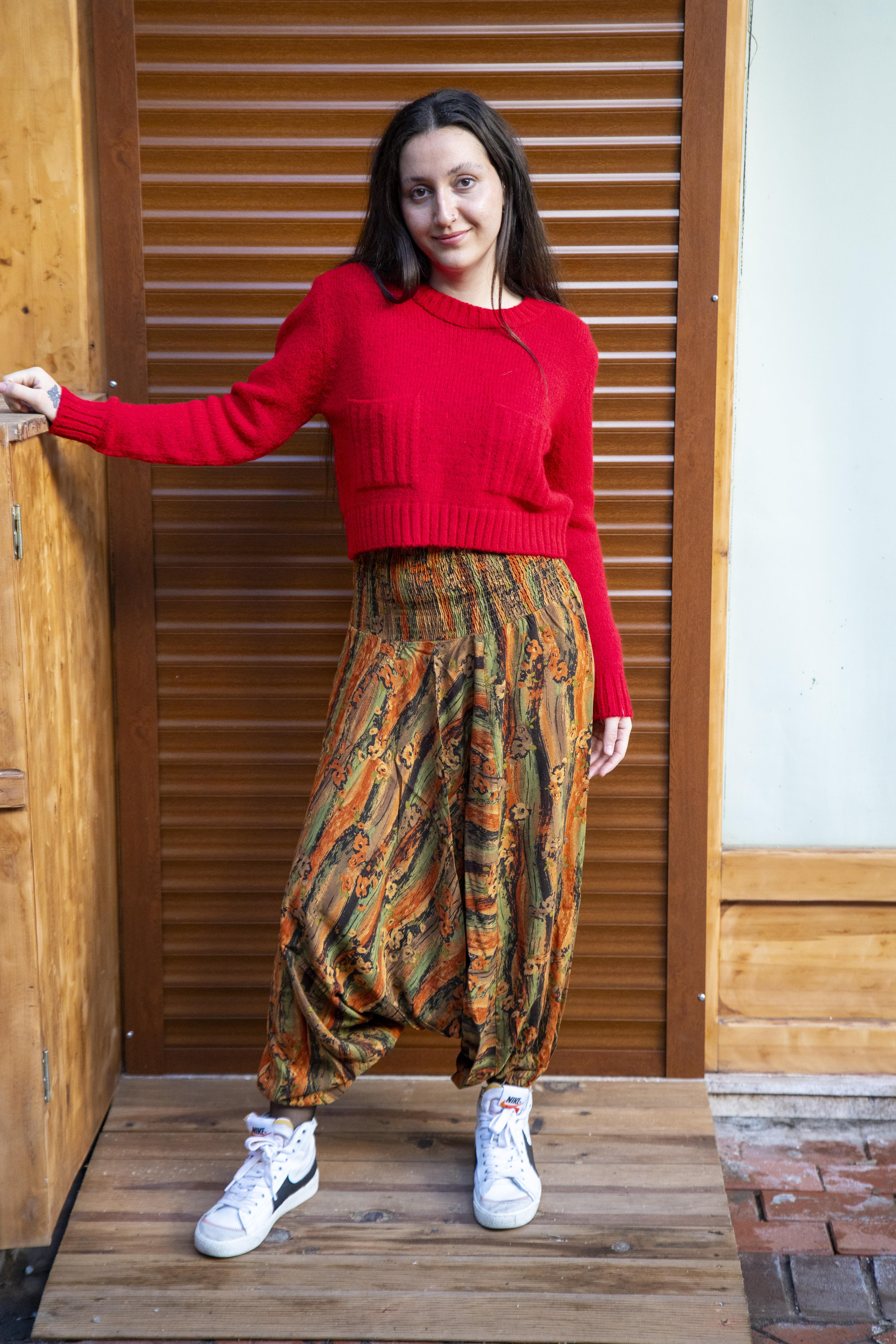 Doğa Harmanı Gipe Bel Detaylı Şalvar