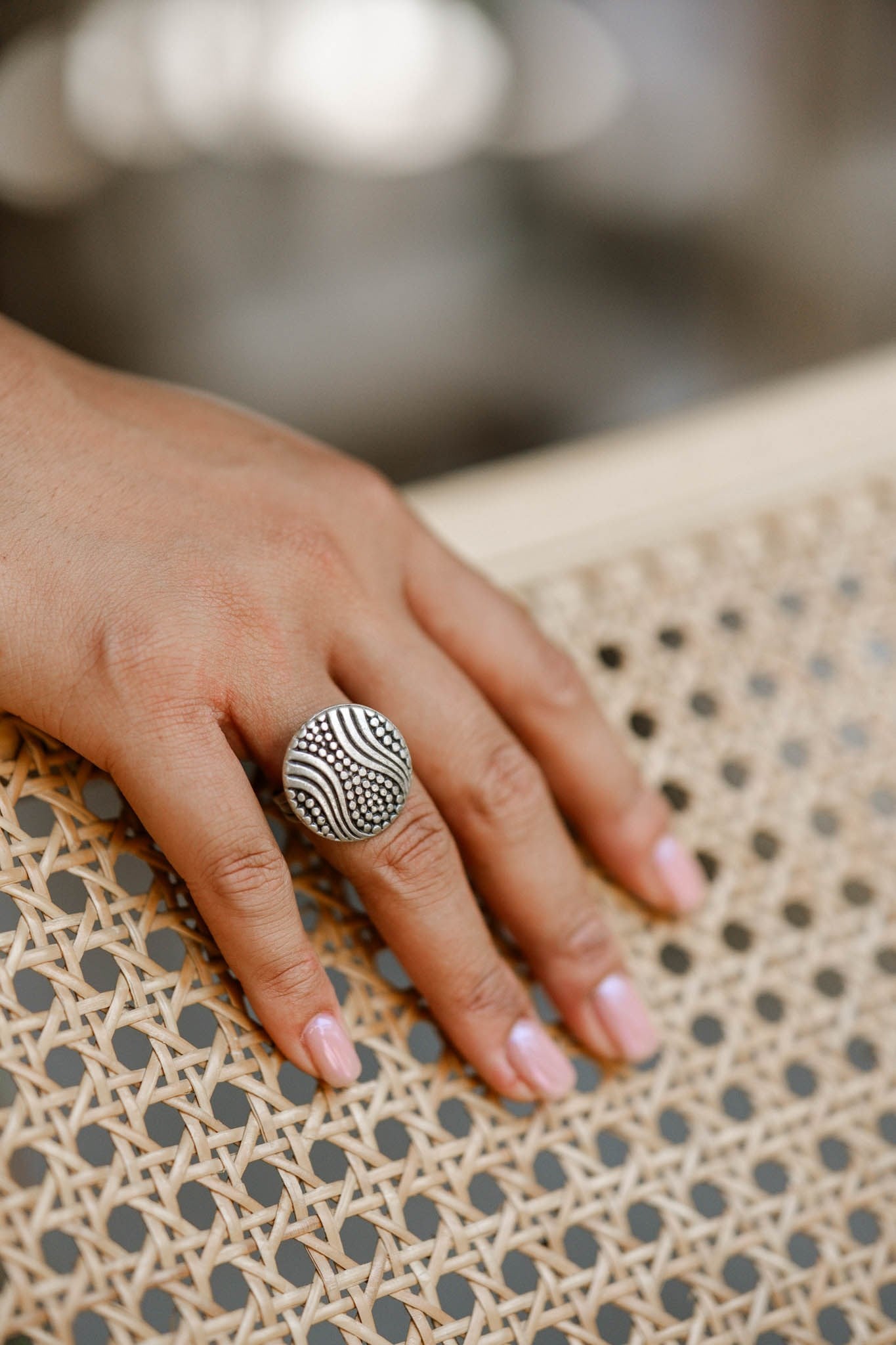 Akış Desenli Yüzük