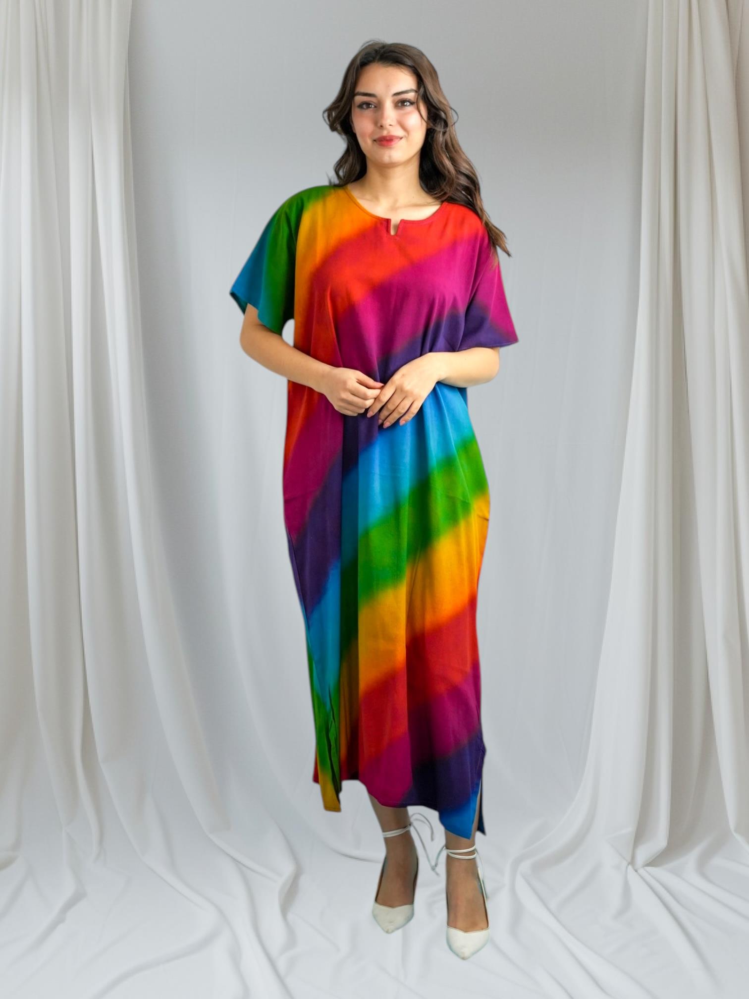 Rainbow Patterned Dress