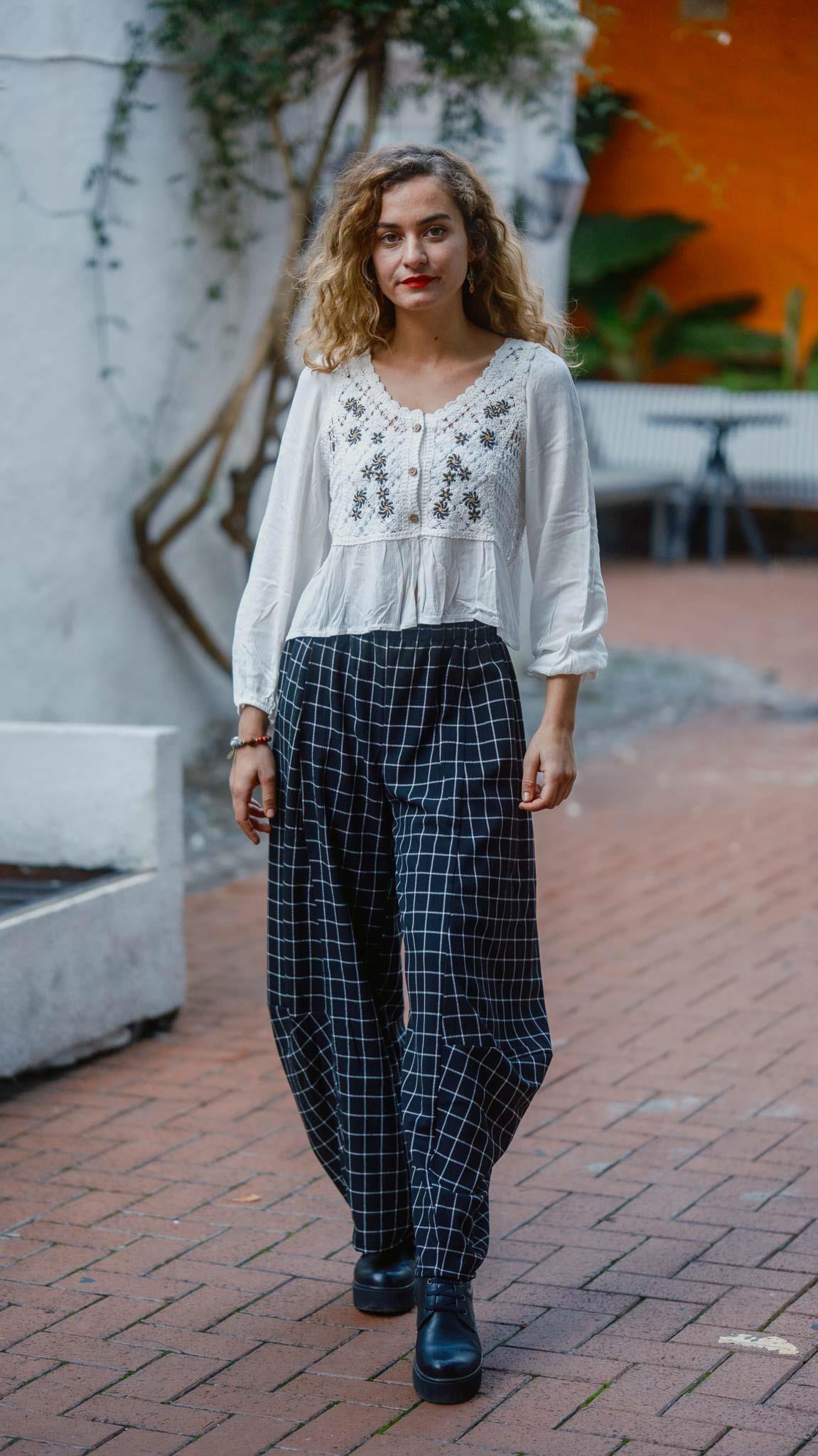 Kareli Desen Salaş Pantolon