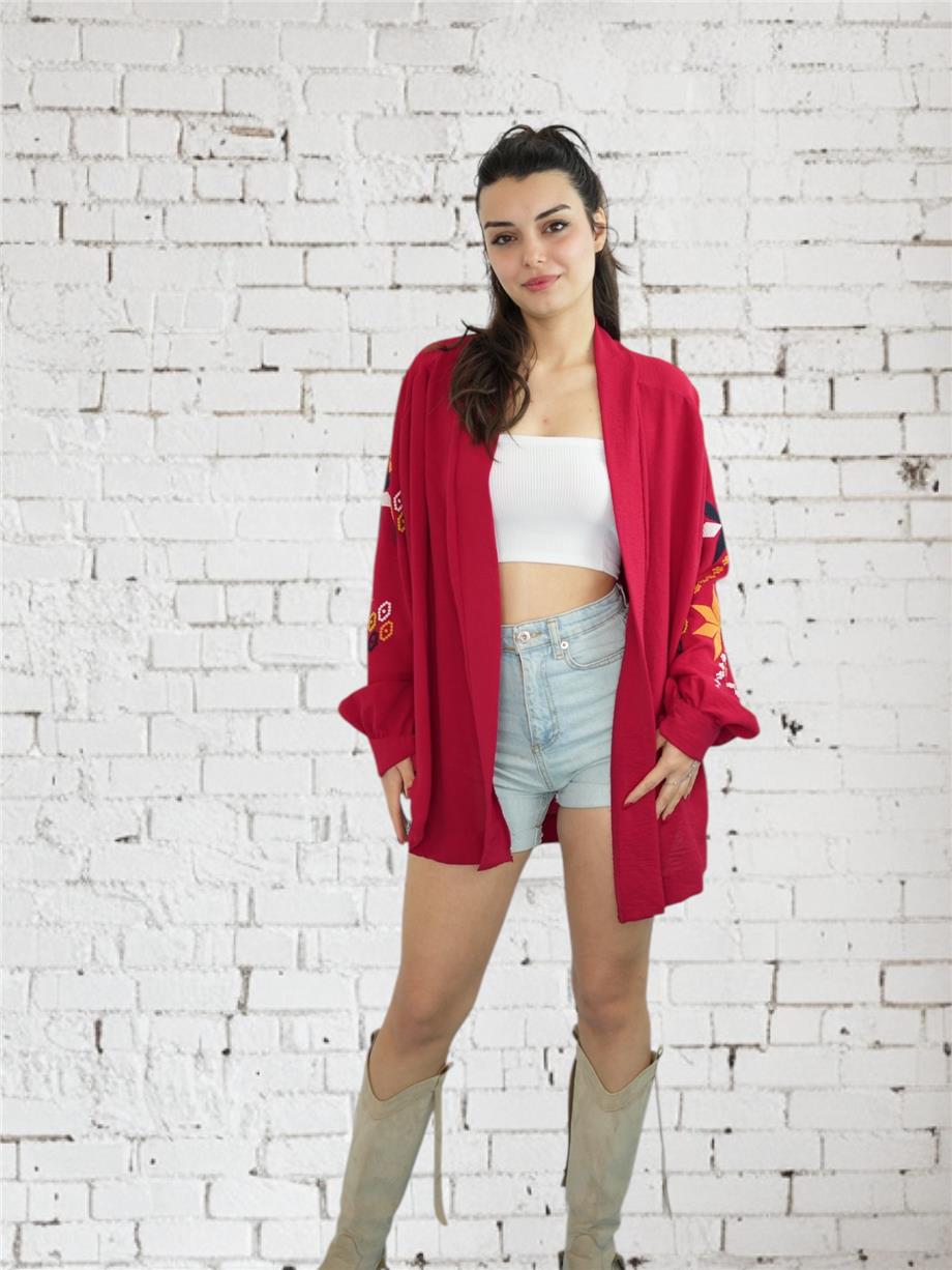Red Embroidered Jacket