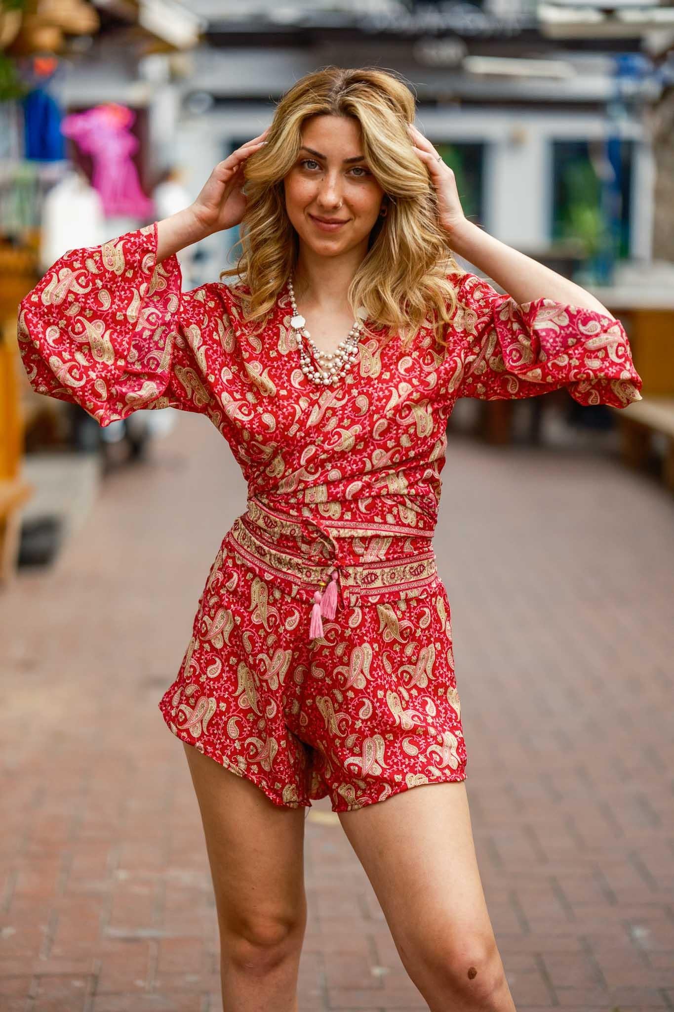 Red Silk Dress