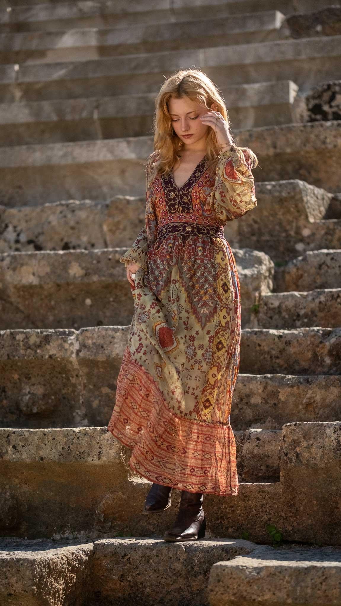 Marrakech Beaded Chiffon Dress