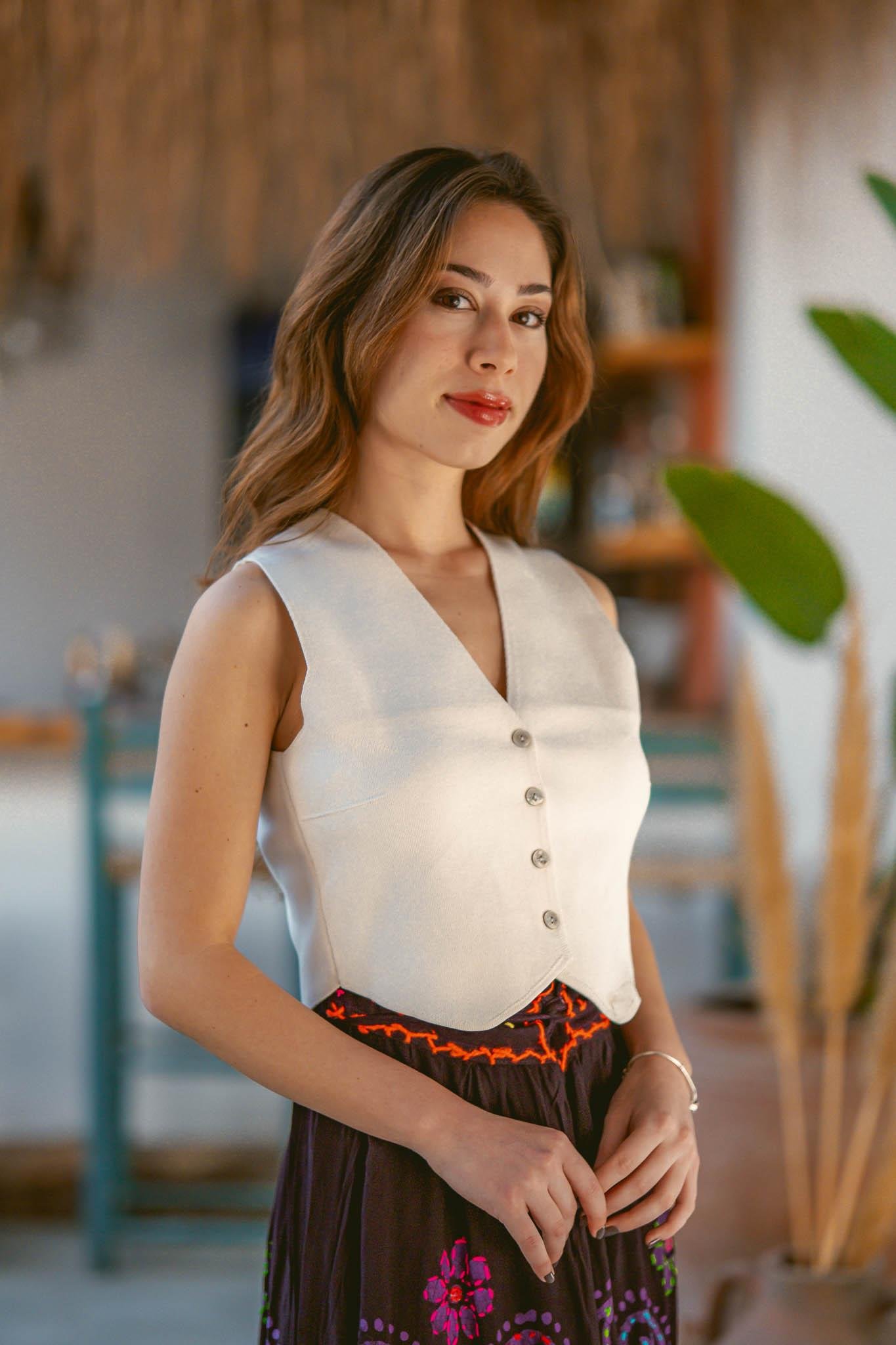 Mürdüm Çiçek İşlemeli Bohem Etek