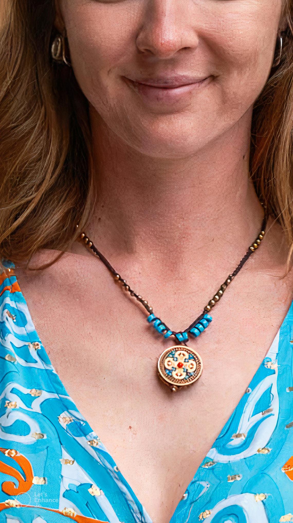 Nepal Bohemian Medallion Necklace