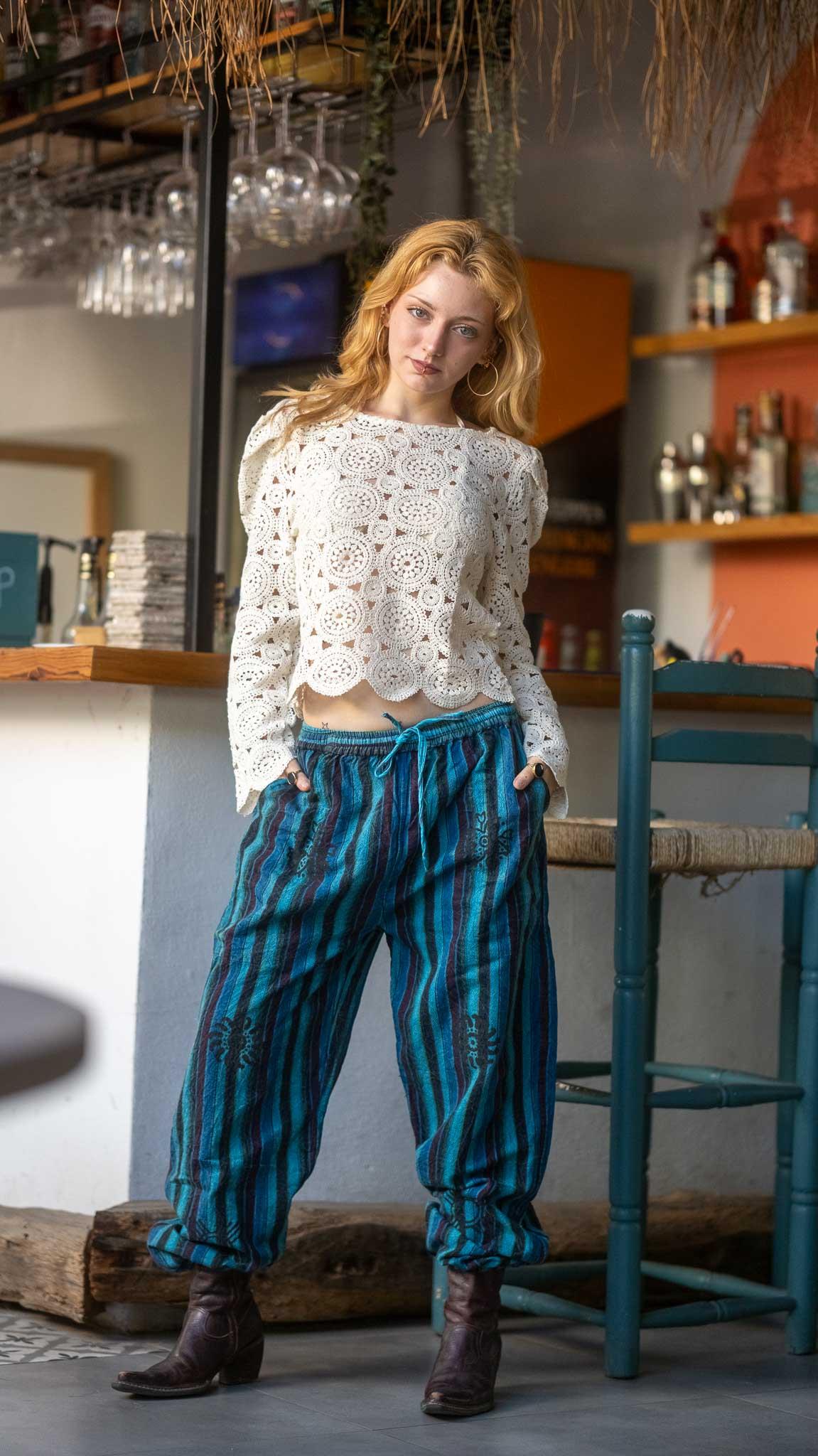 Custom Designed Off-White Lace Blouse