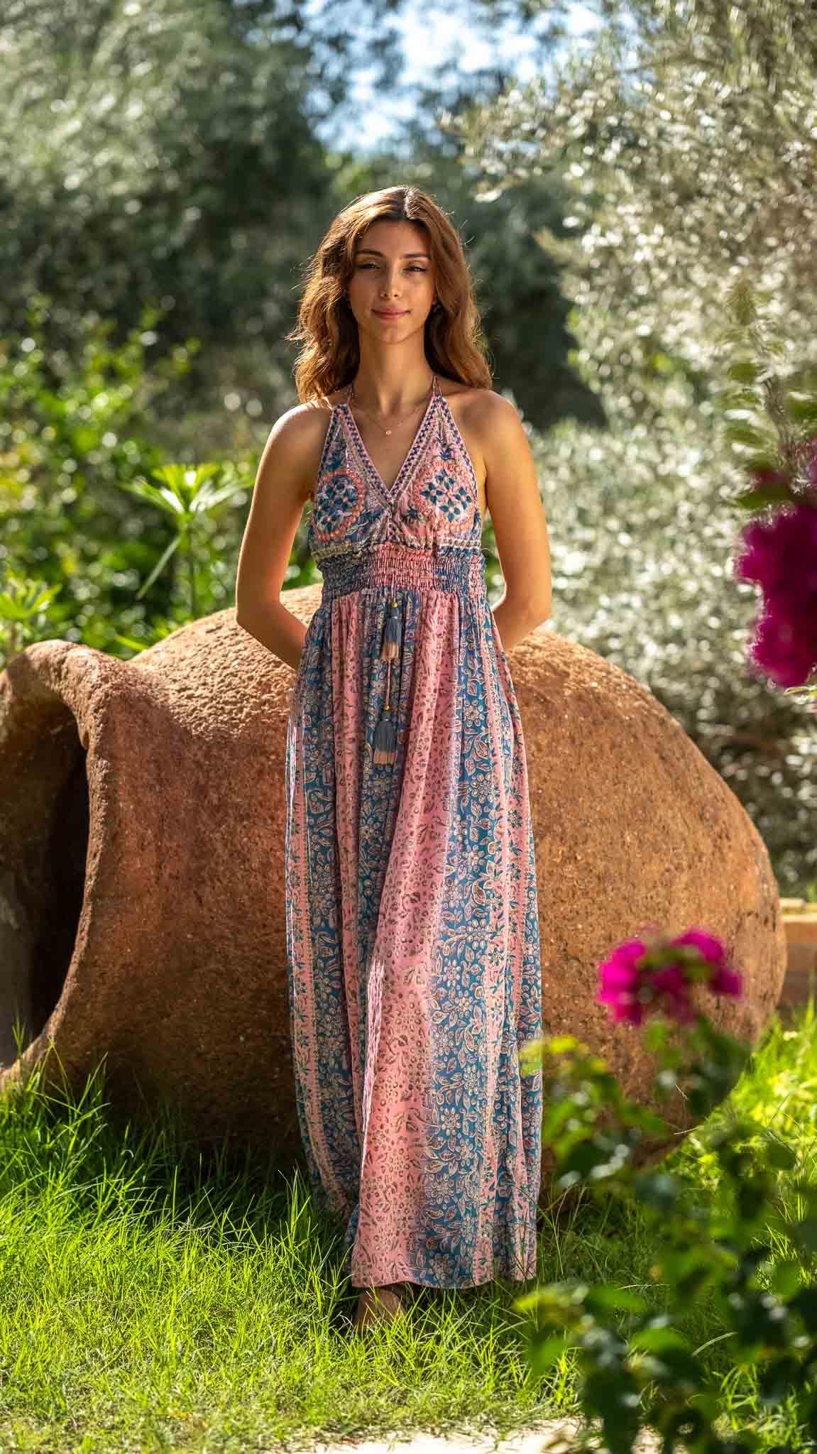 Pastel Rüya İpek Elbise