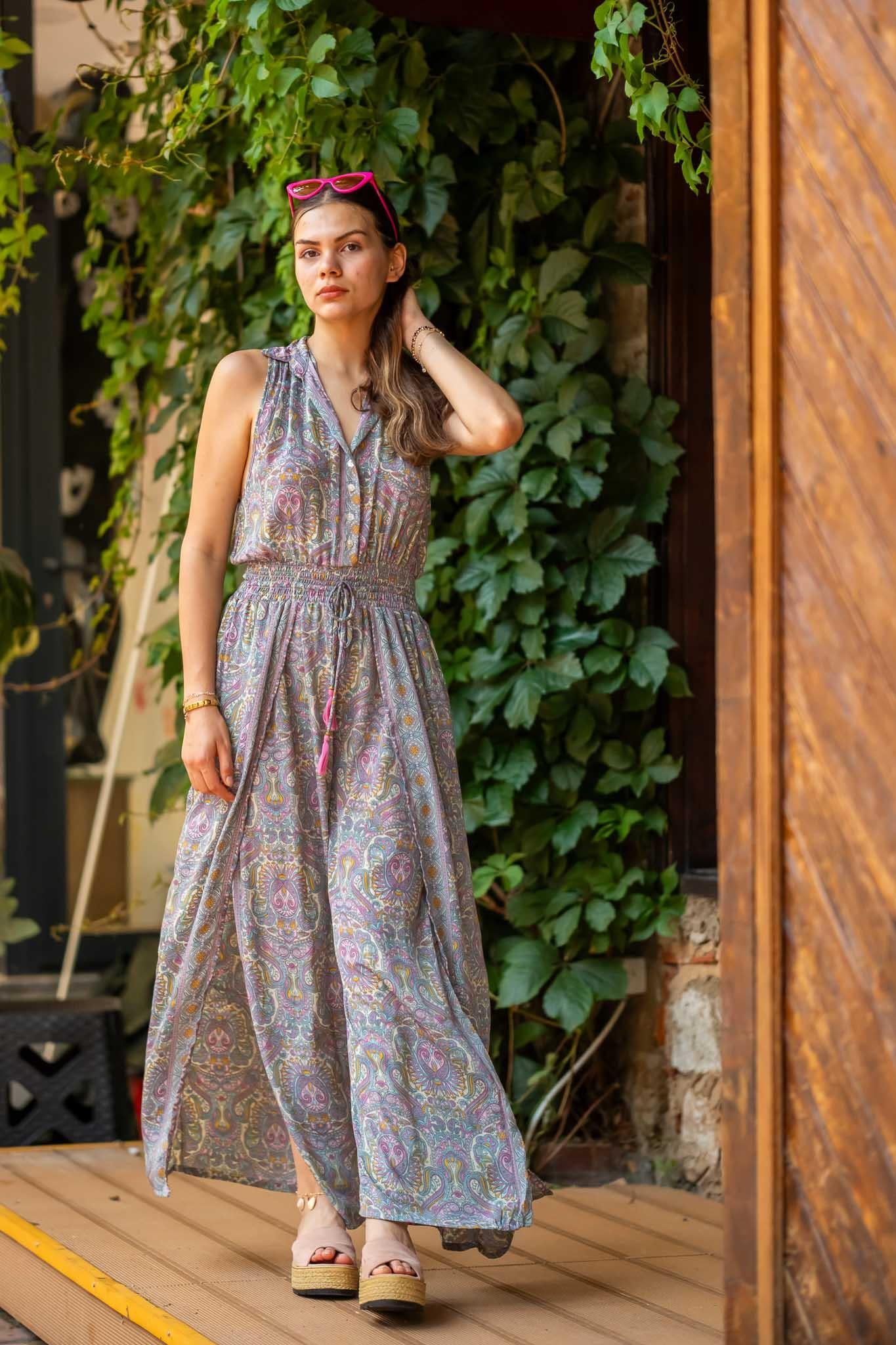 Pink Silk Dress