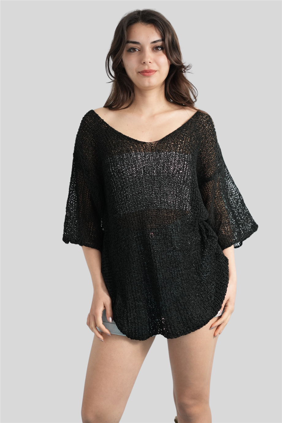 Siyah Merserize Bluz