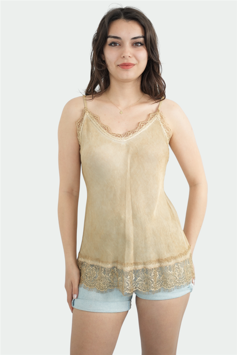 Strappy Silk Blouse