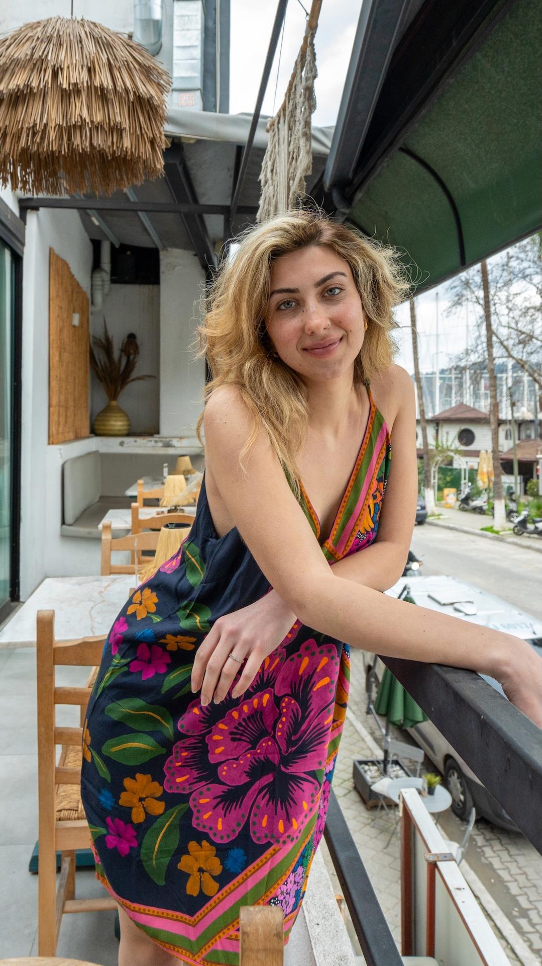 Tropical Floral Mini Dress