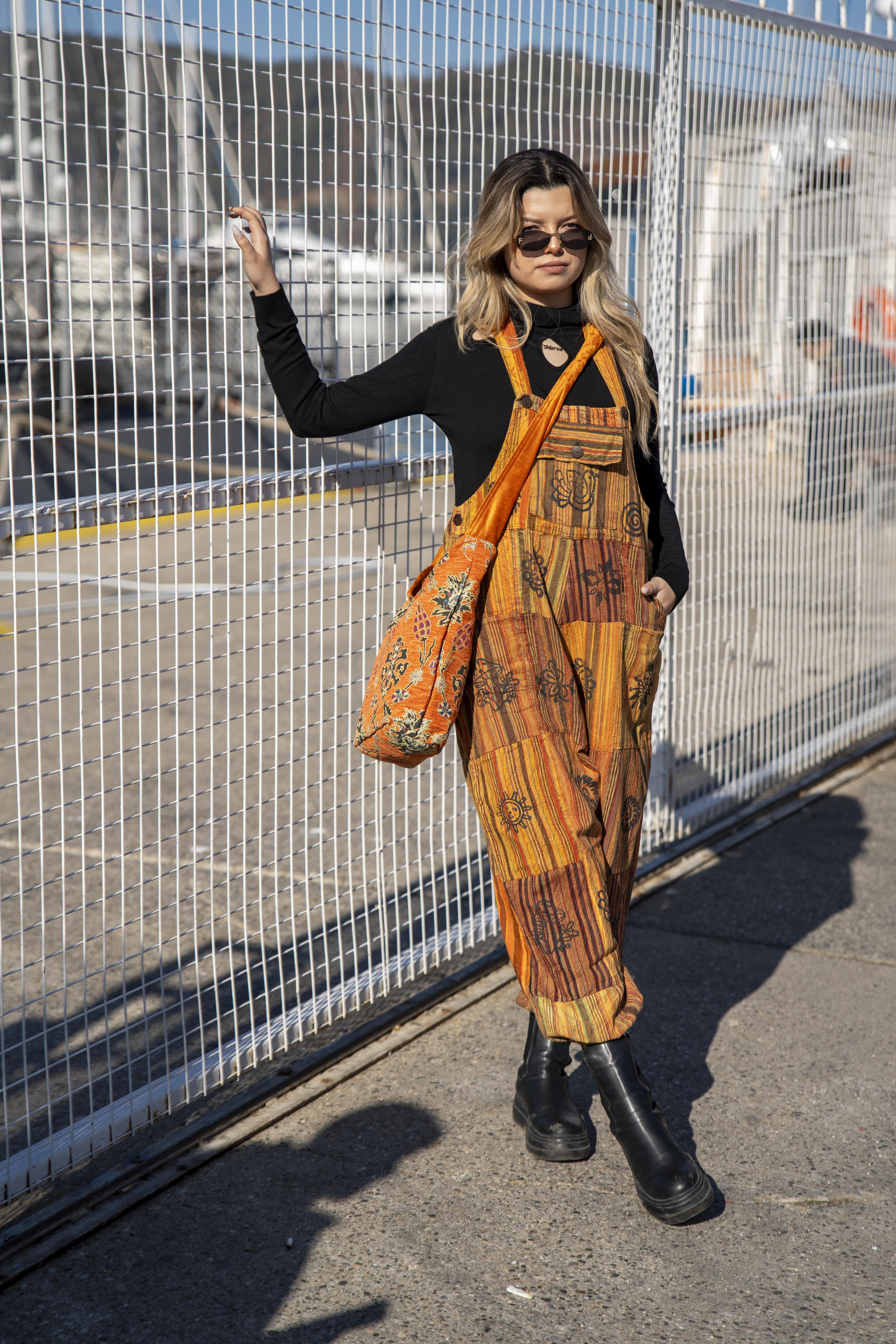 Turuncu Unisex Nepal Patchwork Tulum