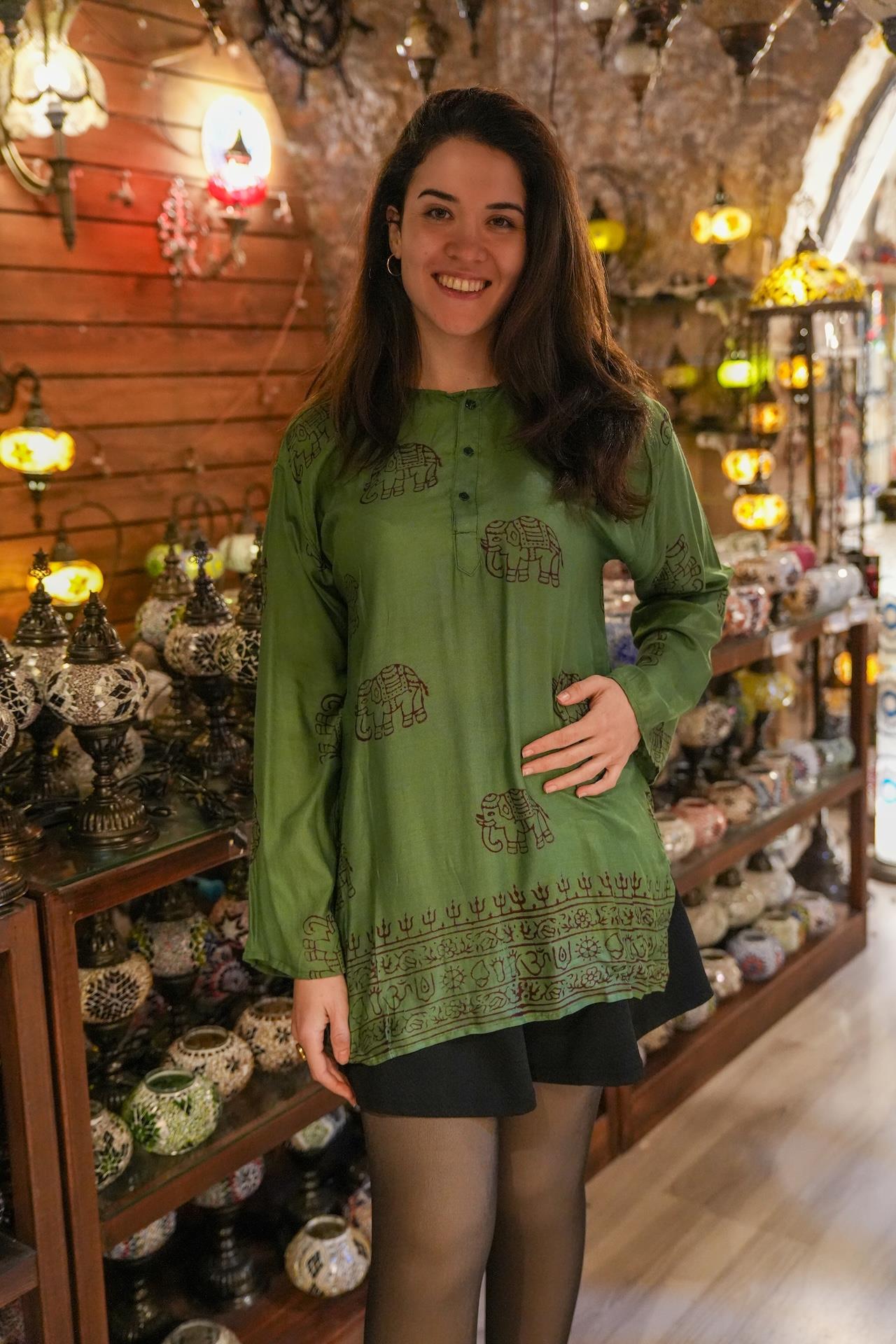 Green Elephant Unisex Shirt