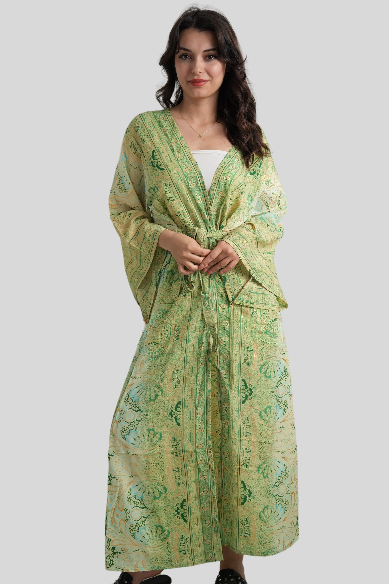 Green Silk Dress
