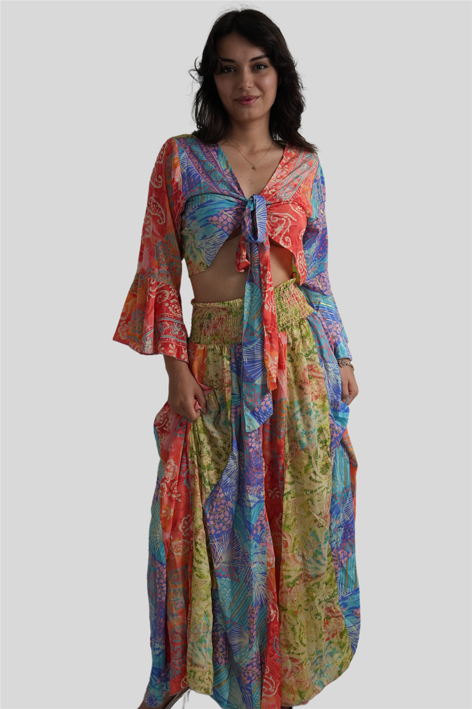 Green Silk Blouse