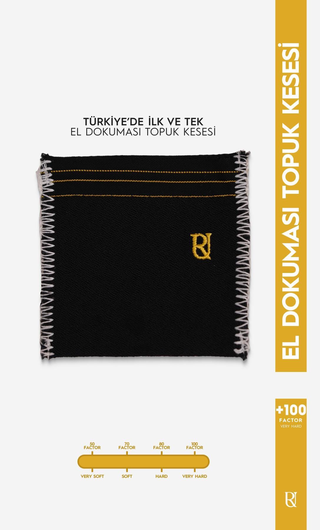 +100 Factor Topuk Kesesi %100 Floş İpek El Dokuması