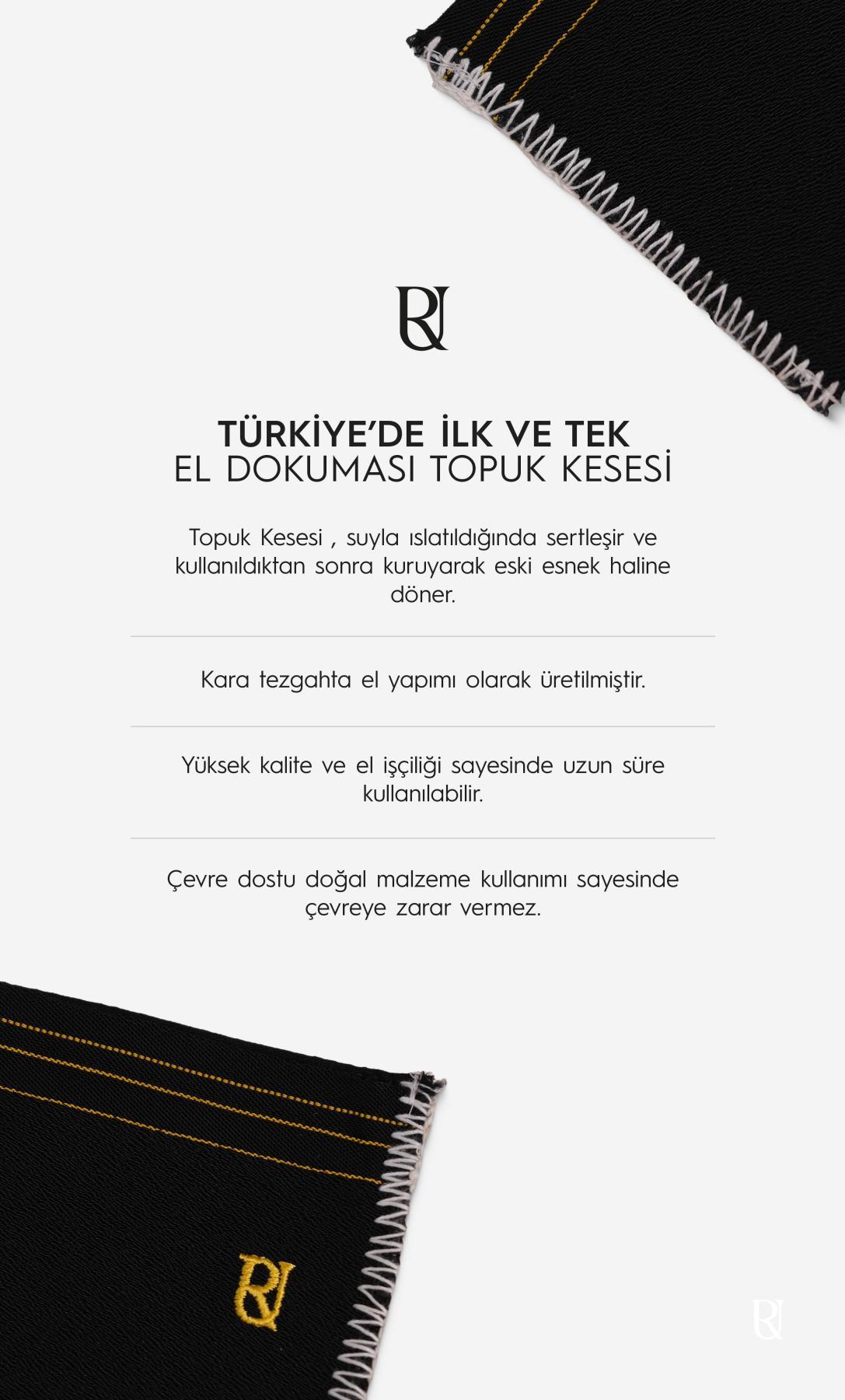 +100 Factor Topuk Kesesi %100 Floş İpek El Dokuması