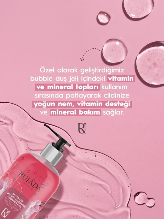 Japon Kiraz Çiçeği Bubble Duş Jeli 400 ml.