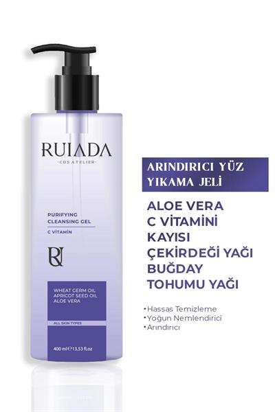 C Vitaminli Yüz Yıkama Jeli - Arındırıcı, Canlandırıcı Siyah Nokta Ve Akne Karşıtı 400 ml.