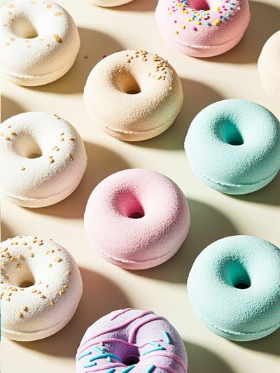 Donut Banyo Topu – Aromaterapi ve Nem Bombası (140 gr. x 3 Adet) 