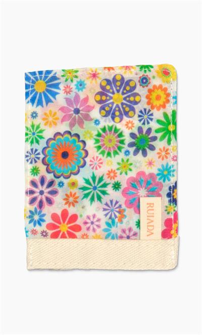Flowers Series +50 Factor Yüz Kesesi %100 Floş İpek (BLUE)