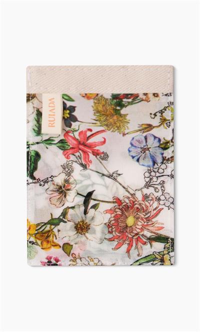 Flowers Series +50 Factor Yüz Kesesi %100 Floş İpek (WHITE)