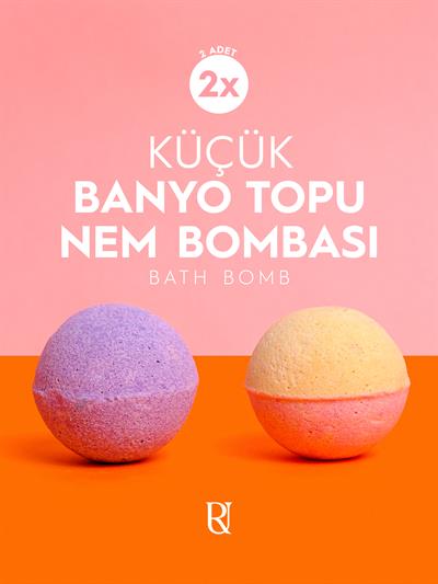 Nem Bombası Banyo Topu – Cilt Nemlendirici ve Rahatlatıcı Etki - Küçük Boy (70 gr. x 2 Adet) 