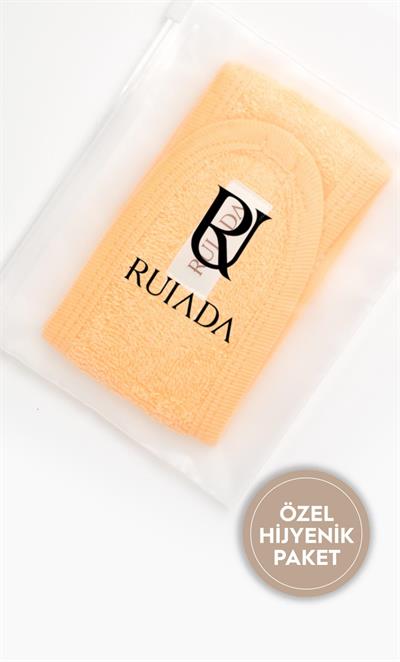 %100 Pamuk Saç / Makyaj Bandı Spor-Yoga-Spa-Cilt Bakım (Orange)