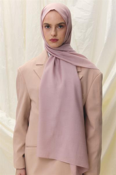 PARİS İPEĞİ TOZ PEMBE PAMUKLU ŞAL