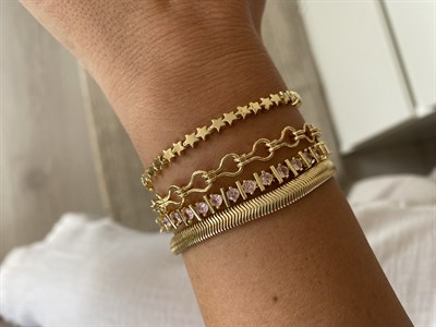 Ataç Model Bileklik No2 /Altın Kaplama