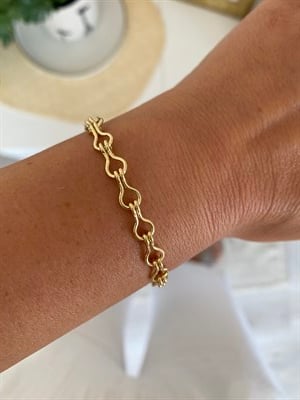 Ataç Model Bileklik No2 /Altın Kaplama