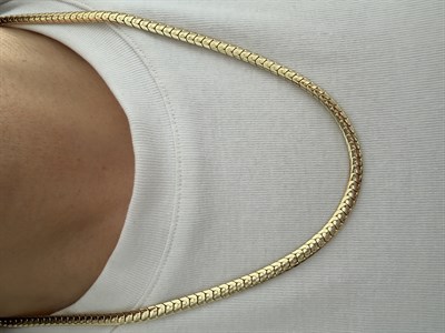 Balık Sırtı Kolye No2 Uzun /Xp-Özel Seri