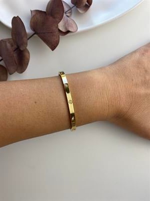 Cartier Gold İnce Taşlı (Bebe boy)