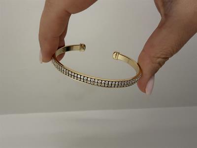 Çift Sıra Su Yolu Cuff Bilezik/Xuping