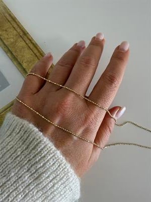 Çubuk Zincir Topçuk Model Kolye /Xuping