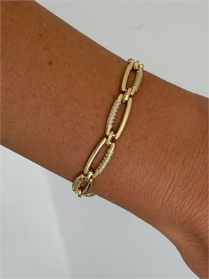 Oval Halka Taşlı Model/Cm