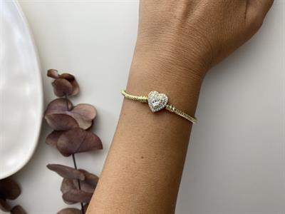 Pandora İri Taşlı Kalp Charm /Xp